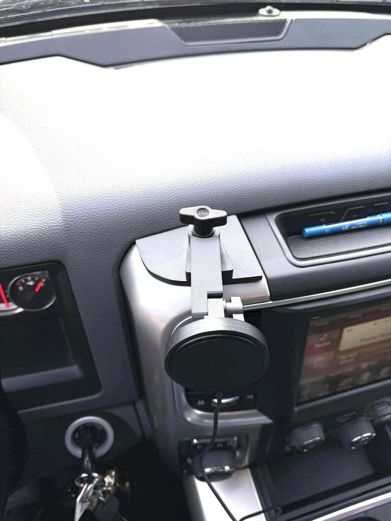 Dodge RAM 1500 (2013–2018 Rotary Dial Shifter) Custom Phone Mount/Charger