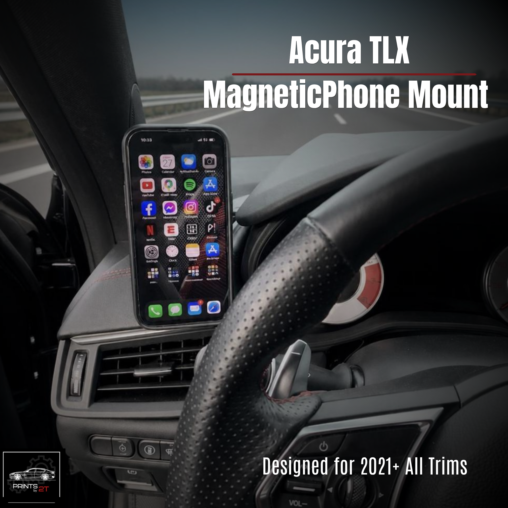 2021+ Acura TLX (All Trims) Custom Magnetic Phone Mount