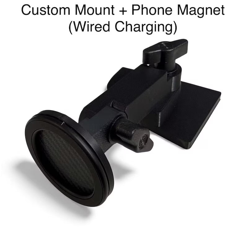 Dodge RAM 1500 (2013–2018 Rotary Dial Shifter) Custom Phone Mount/Charger