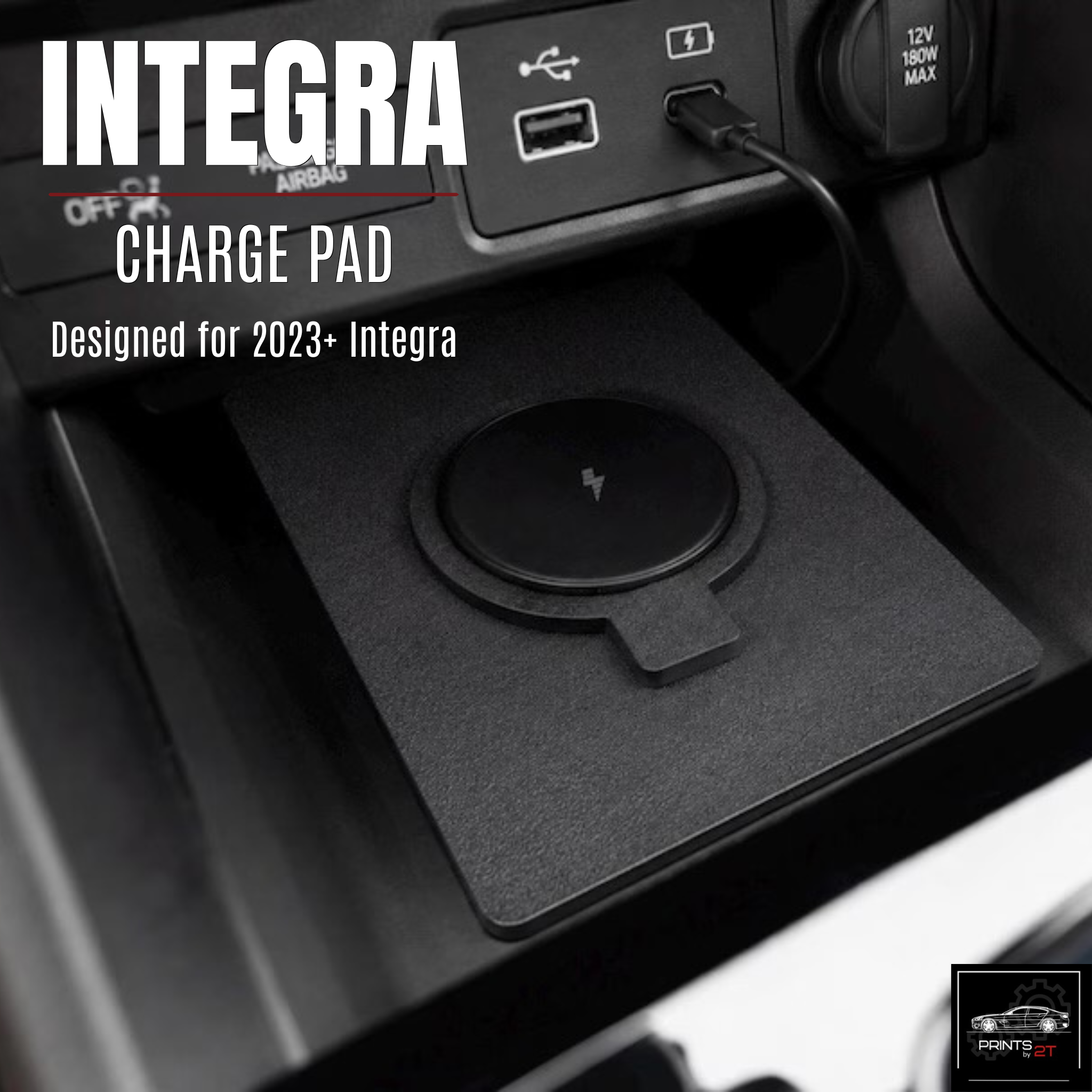 2023+ Acura Integra (All Trims) Custom Magnetic Charging Pad